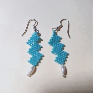 Handcrafted beaded earrings
